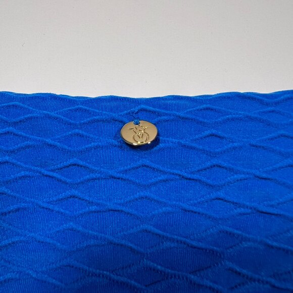 Victoria Secret 40DD XXL TWIST FRONT Push Up Bikini Top Bottom Set Textured Blue - Picture 10 of 11